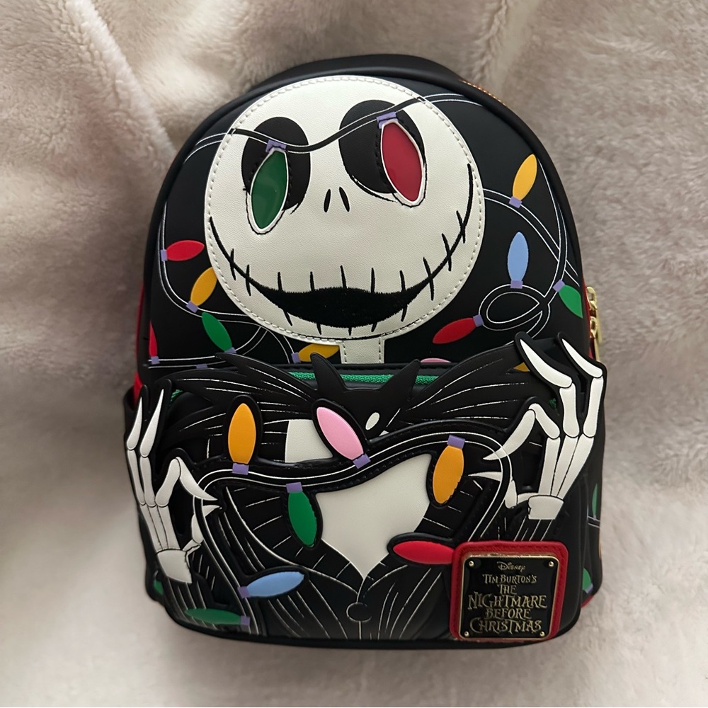 Nightmare Before Christmas Jack Light-Up Mini Lounge Backpack: BNWT